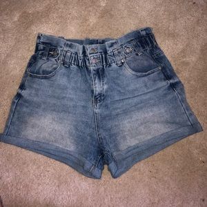 Denim shorts